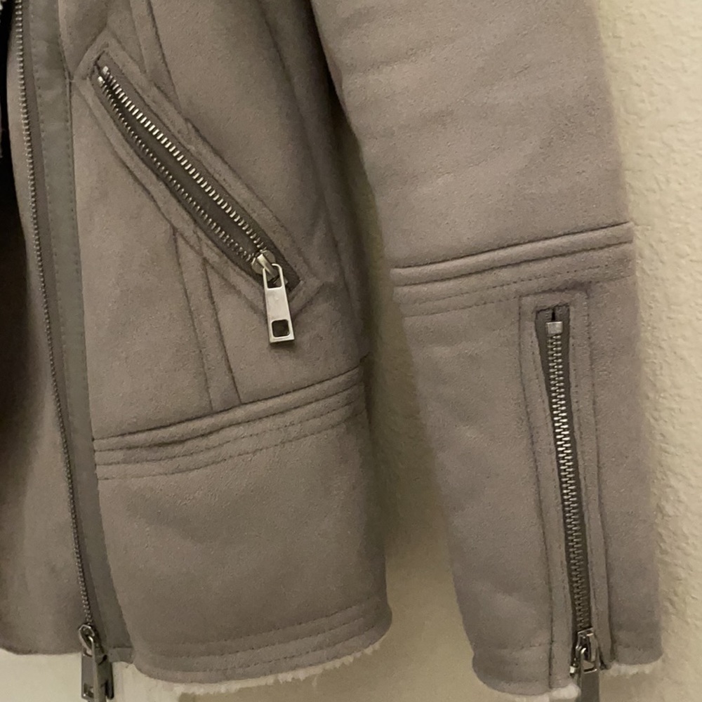 New Look Shearling Biker Jacket - image 7